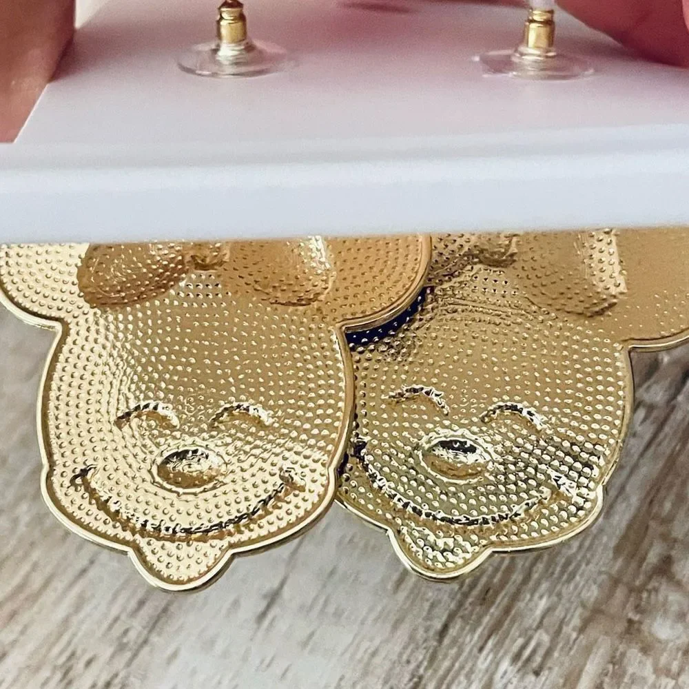 NWT Gorgeous BAUBLEBAR Disney Minnie mouse head/face drop long colorful earrings